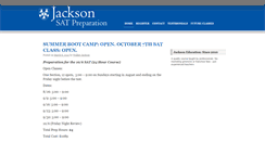 Desktop Screenshot of jacksonsatprep.com